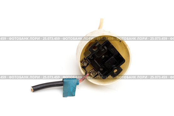 Socket on the white background. Стоковое фото, фотограф Антон Соваренко / Фотобанк Лори