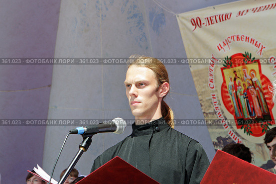 Солист церковного хора (2008 год). Редакционное фото, фотограф Сергей Лебедев / Фотобанк Лори