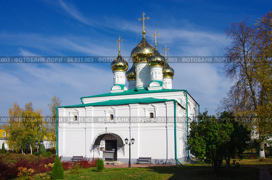 Солотчинский Рождества Богородицы женский монастырь. Cоборный храм Рождества Пресвятой Богородицы. Рязань, Солотча (2020 год). Стоковое фото, фотограф Natalia Sidorova / Фотобанк Лори