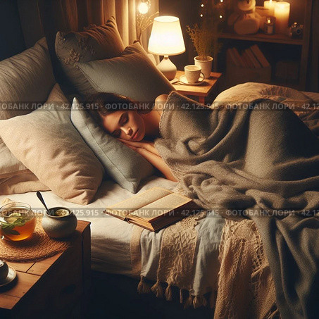 Сон. Стоковое AI-изображение, AI-художник Вадим Кабаев / Фотобанк Лори