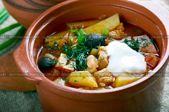 sour Russian soup. Стоковое фото, фотограф Александр Fanfo / Фотобанк Лори