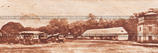 Совхоз "Богдановка" Союзсахара. Фото из газеты "Строим", 23 мая 1930 года. Стоковая иллюстрация, иллюстратор Макаров Алексей / Фотобанк Лори