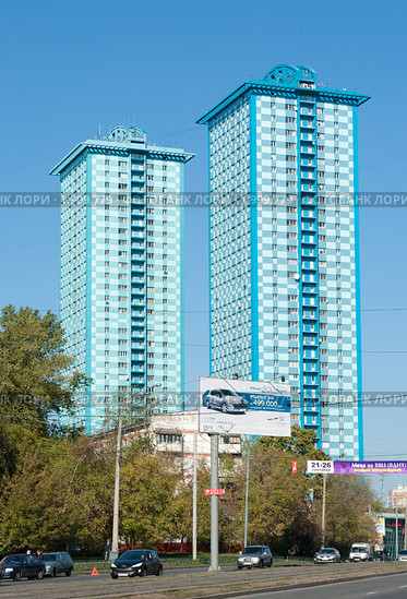 Современные дома. Москва (2010 год). Редакционное фото, фотограф E. O. / Фотобанк Лори