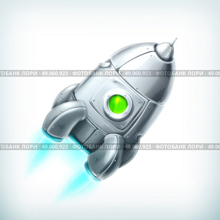 Spacecraft, vector icon. Стоковая иллюстрация, агентство Ingram Publishing / Фотобанк Лори