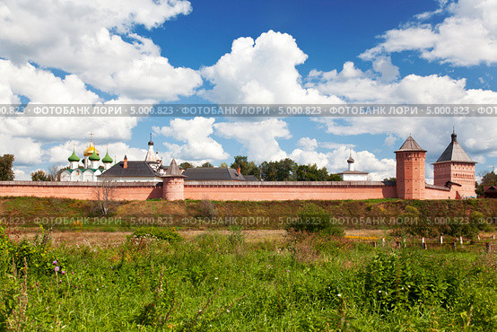 Спасо-Ефимиев монастырь. Панорама. Суздаль (2013 год). Редакционное фото, фотограф Наталья Волкова / Фотобанк Лори