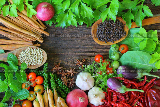 Spice is a natural Use condiment Various types. Стоковое фото, агентство Ingram Publishing / Фотобанк Лори