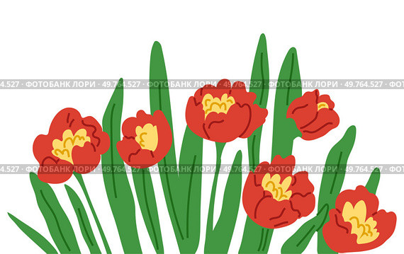 Spring flower vector illustration. The floral arrangements captured essence springs natural charm The blooming flowers symbolized awakening nature in spring The botanical garden was haven tranquility. Spring flower. The flowering trees transformed landscape into dreamy paradise. Стоковая иллюстрация, агентство Ingram Publishing / Фотобанк Лори