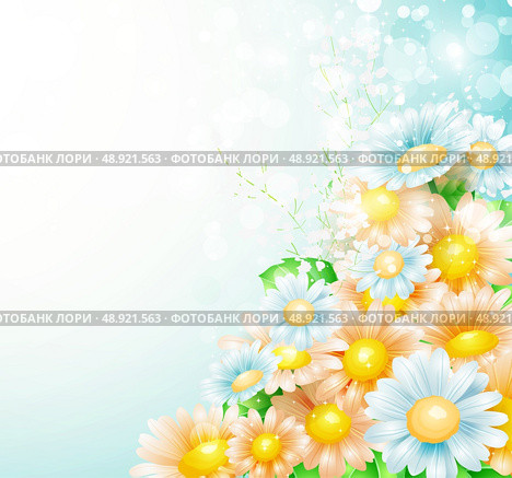 Spring flowers background. Стоковая иллюстрация, агентство Ingram Publishing / Фотобанк Лори