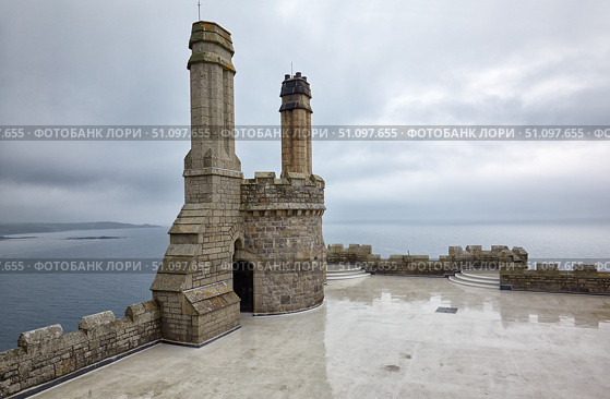 St. Michael's Mount castle turret. Cornwall. England. Great Britain (2009 год). Стоковое фото, фотограф Сергей Пристяжнюк (Serg Zastavkin) / Фотобанк Лори