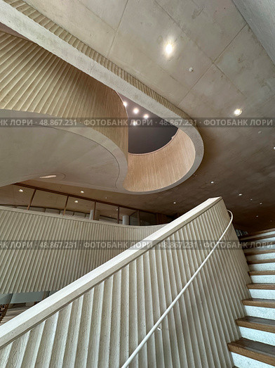 Stairs in the National Library of Israel. Редакционное фото, фотограф Irina Opachevsky / Фотобанк Лори