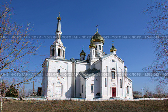 Станица Тацинская - храм Рождества Пресвятой богородицы (2010 год). Стоковое фото, фотограф Александр Тихонов / Фотобанк Лори