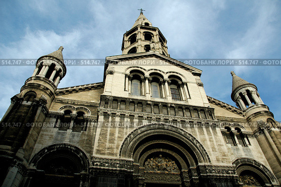Старая церковь Бон-Пастер в Лионе, Франция (2006 год). Стоковое фото, фотограф Алексей Зарубин / Фотобанк Лори