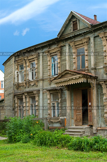 Старинный дом на улице Каляева (Семинарская), Рязань (2012 год). Стоковое фото, фотограф Инна Грязнова / Фотобанк Лори