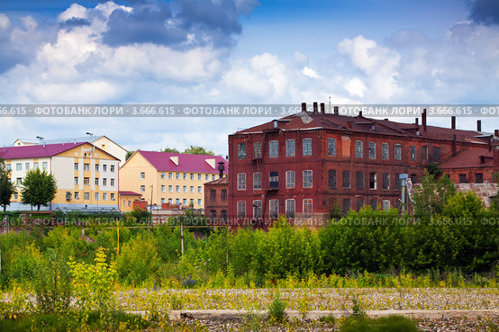 Старое здание завода, Иваново (2012 год). Стоковое фото, фотограф Яков Филимонов / Фотобанк Лори