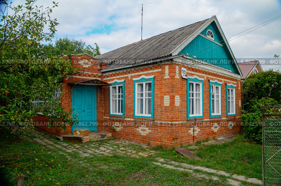 Старый Кирпичный Кубанский Станичный дом. Стоковое фото, фотограф Илья Пермяков / Фотобанк Лори