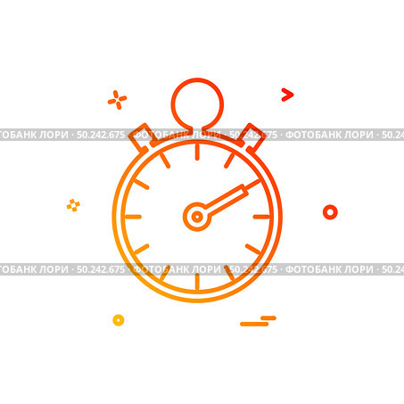 Stop watch icon design vector. Стоковая иллюстрация, агентство Ingram Publishing / Фотобанк Лори