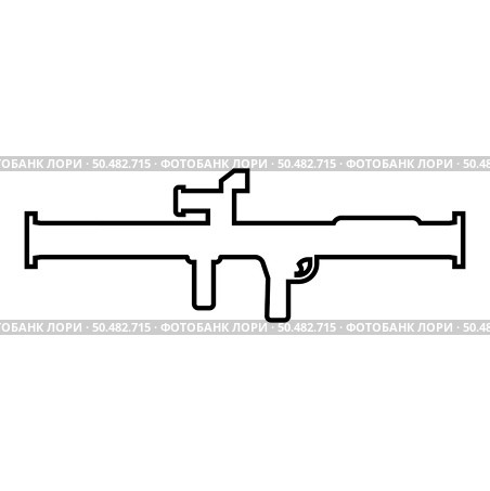 Store grenade launcher bazooka gun rocket system contour outline line icon black color vector illustration image thin flat style simple. Store grenade launcher bazooka gun rocket system contour outline line icon black color vector illustration image thin flat style. Стоковая иллюстрация, агентство Ingram Publishing / Фотобанк Лори
