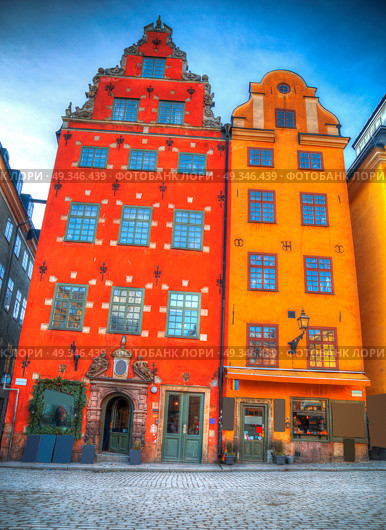 Stortorget place in Gamla stan, Stockholm Sweden. Стоковое фото, агентство Ingram Publishing / Фотобанк Лори