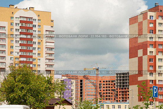 Строительство нового жилья (2016 год). Стоковое фото, фотограф Svet / Фотобанк Лори