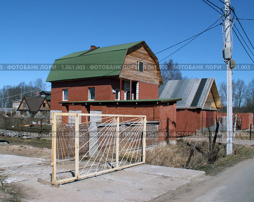Строительство загородного дома. Стоковое фото, фотограф Тарановский Д. / Фотобанк Лори
