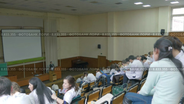 Студенты-медики на лекции (2015 год). Редакционное видео, видеограф Данил Руденко / Фотобанк Лори
