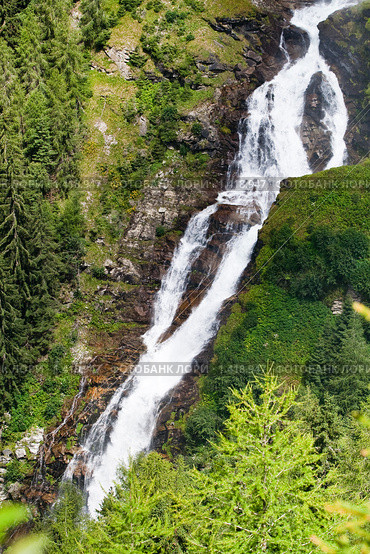 Stuibenfall - самый большой водопад. Тироль. Австрия (2009 год). Стоковое фото, фотограф Петр Кириллов / Фотобанк Лори