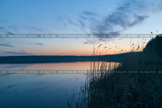 Summer landscape on the banks of the river. Стоковое фото, фотограф Степан Хаджи / Фотобанк Лори
