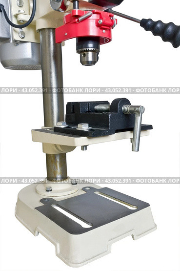 Сверлильный станок на белом фоне. Drilling Bench Press isolated on white background. Стоковое фото, фотограф Татьяна Д / Фотобанк Лори