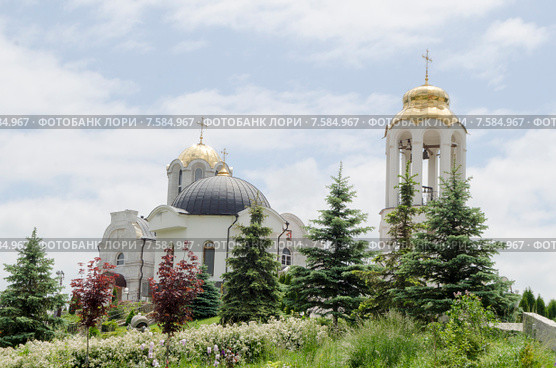 Свято-Георгиевский женский монастырь, Храм (2013 год). Стоковое фото, фотограф Борис Останкович / Фотобанк Лори