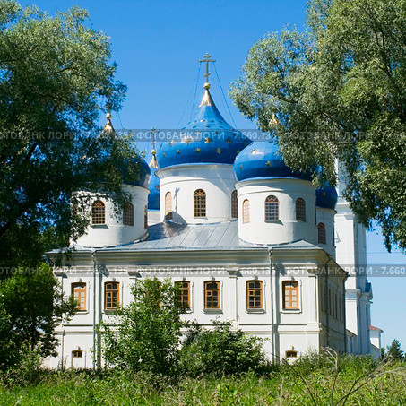 Свято-Юрьев монастырь. Крестовоздвиженский собор. Великий Новгород (2015 год). Стоковое фото, фотограф Александр Щепин / Фотобанк Лори