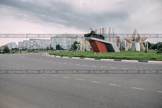 Танк Т-34, Кемерово (2023 год). Редакционное фото, фотограф Андрей Доронченко / Фотобанк Лори