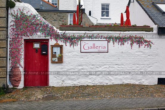 Tea Gardens at Rosario on the Square in Marazion. Cornwall. England. Great Britain (2009 год). Редакционное фото, фотограф Сергей Пристяжнюк (Serg Zastavkin) / Фотобанк Лори