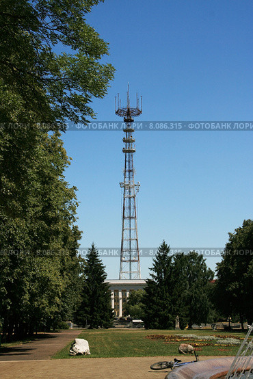 Телерадиовышка, 1956 г., Минск, Беларусь (2015 год). Стоковое фото, фотограф Марина Шатерова / Фотобанк Лори