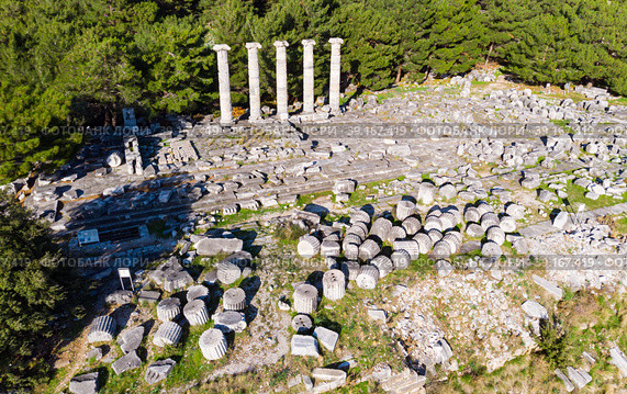 Temple of Athena in Priene. Стоковое фото, фотограф Яков Филимонов / Фотобанк Лори