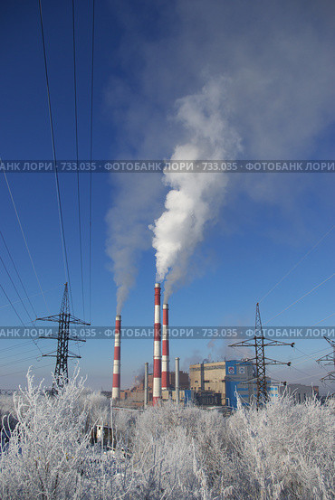ТЭЦ, г. Магнитогорск (2009 год). Редакционное фото, фотограф Талдыкин Юрий / Фотобанк Лори