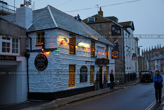 The Admiral Benbow historic restaurant and pub in Penzance, Cornwall. England. GB (2009 год). Редакционное фото, фотограф Сергей Пристяжнюк (Serg Zastavkin) / Фотобанк Лори