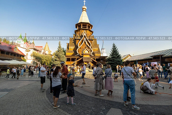The Church of St. Nicholas in Izmailovo Kremlin (2024 год). Редакционное фото, фотограф Андрей Иванов / Фотобанк Лори