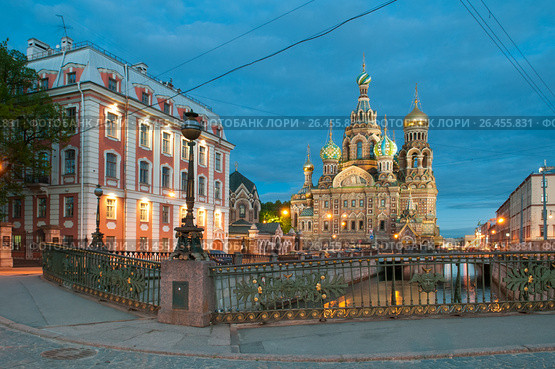 The Church of the Savior on Spilled Blood is one of the main sights of St. Petersburg, Russia (2017 год). Стоковое фото, фотограф Ольга Визави / Фотобанк Лори