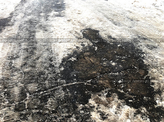 The icy sidewalk. Стоковое фото, фотограф Ярославский Максим / Фотобанк Лори