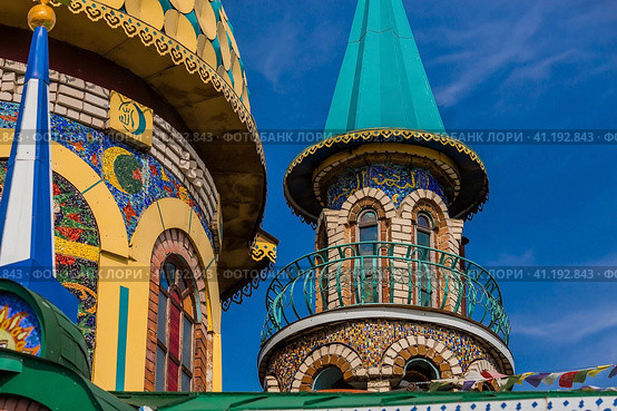 The main attraction of the city. The Temple of All Religions in Kazan.Kazan City, Republic of Tatarstan, Russia, September 2023. Редакционное фото, фотограф Photojuli / Фотобанк Лори