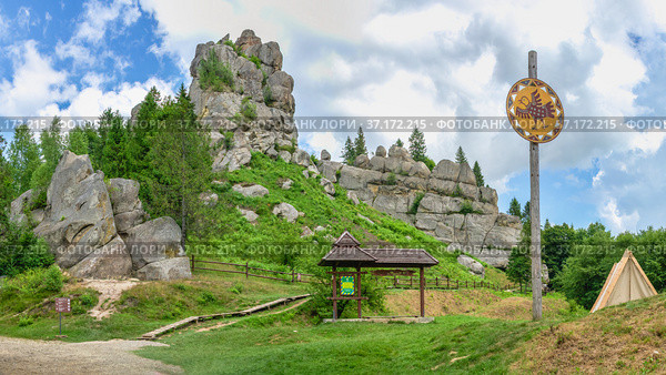 The rock complex of Tustan in Ukraine (2021 год). Стоковое фото, фотограф Sergii Zarev / Фотобанк Лори