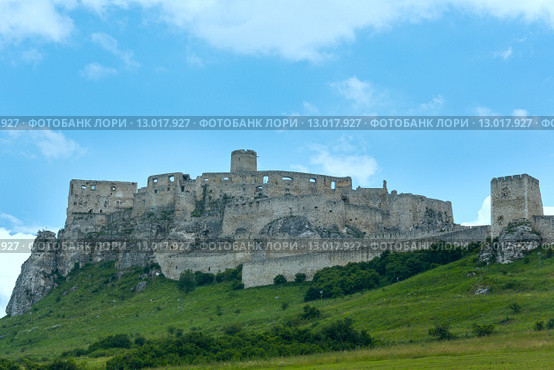 The ruins of Spis Castle (or Spissky hrad). Slovakia. Стоковое фото, фотограф Юрий Брыкайло / Фотобанк Лори