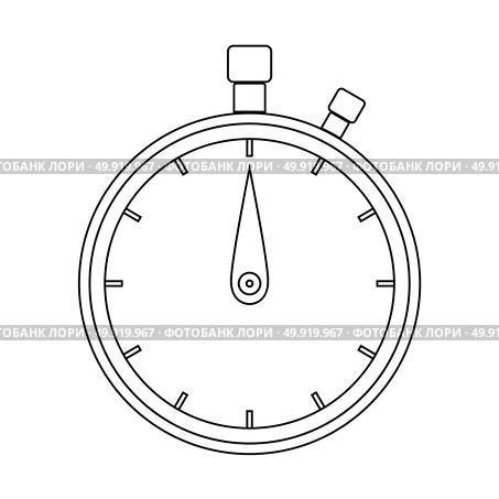The stopwatch icon . Стоковая иллюстрация, агентство Ingram Publishing / Фотобанк Лори