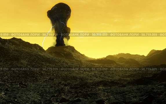 The surface of an infernal planet, Venus. Стоковое фото, фотограф Fahad Sulehria/Stocktrek Images / ТАСС / Фотобанк Лори
