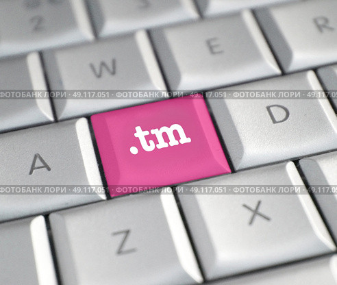 The .tm domain name on a keyboard key. Стоковое фото, агентство Ingram Publishing / Фотобанк Лори