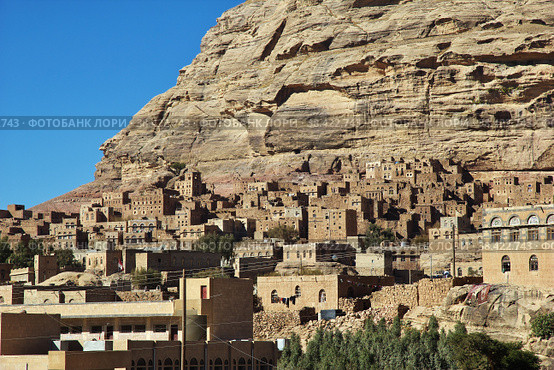 Thula village in mountains, Yemen (2013 год). Стоковое фото, фотограф Сергей Стрелков / Фотобанк Лори