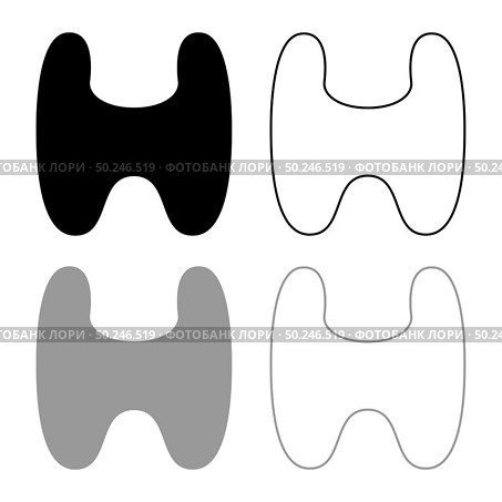 Thyroid gland Goiter Human organ Anatomy of people icon outline set black grey color vector illustration flat style simple image. Thyroid gland Goiter Human organ Anatomy of people icon outline set black grey color vector illustration flat style image. Стоковая иллюстрация, агентство Ingram Publishing / Фотобанк Лори