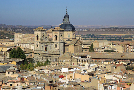 TOLEDO, SPAIN - AUGUST 24, 2012: Aerial view of Toledo, Spain. Стоковое фото, фотограф Шилер Анастасия / Фотобанк Лори