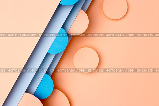 top view colorful paper circles. Стоковое фото, агентство Ingram Publishing / Фотобанк Лори