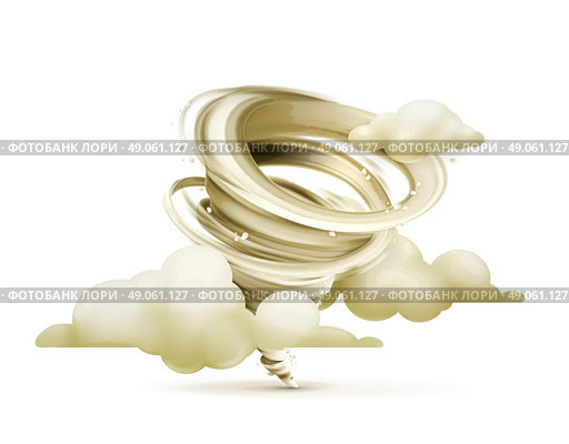 Tornado, vector icon. Стоковая иллюстрация, агентство Ingram Publishing / Фотобанк Лори
